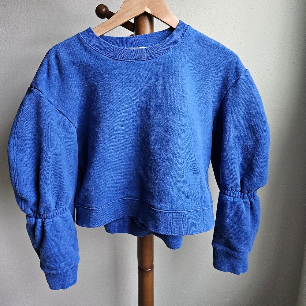 Tibi Blue Pullover Sweatshirt